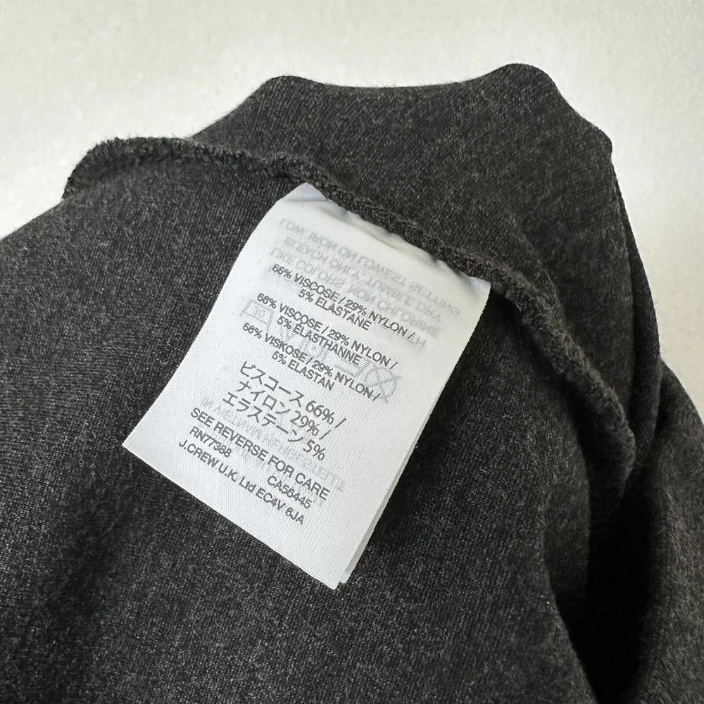 J Crew Pixie Pants Womens M Charcoal Gray‎ Slim Fit Stretch Ankle Pants